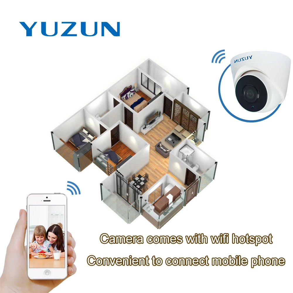 1080P ip камера наблюдения безопасности WIFI AP точки доступа камеры P2P купольная
