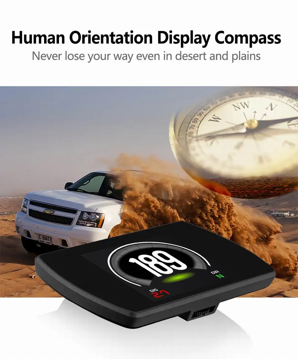 Авто Hud автомобиля OBD Head Up дисплей цифровой скорость проектор Цифровой Смарт-измеритель на борту компьютер