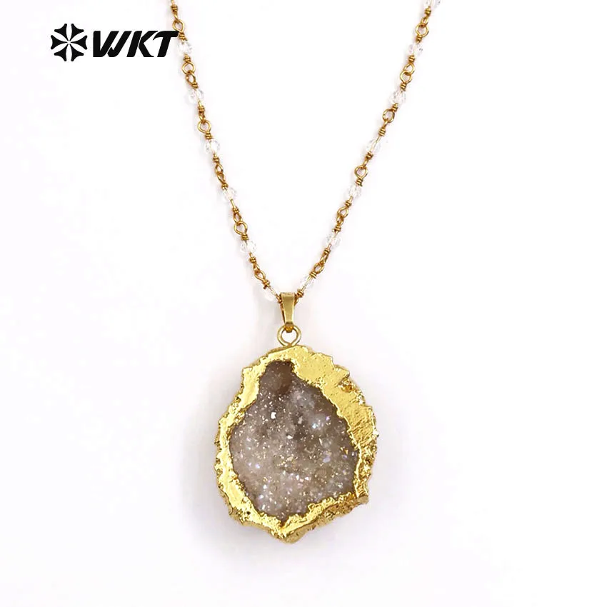 WT-N1133 Новые поступления! Красивые женские ожерелье из натурального камня разные