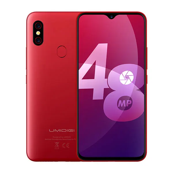 Красный UMIDIGI F1 Play Android 9,0 48 МП супер камеры 5150 мАч 6 ГБ ОЗУ 64 Гб ПЗУ 6," FHD+ Helio P60 глобальная версия смартфон двойной 4G 18 Вт - Цвет: Красный