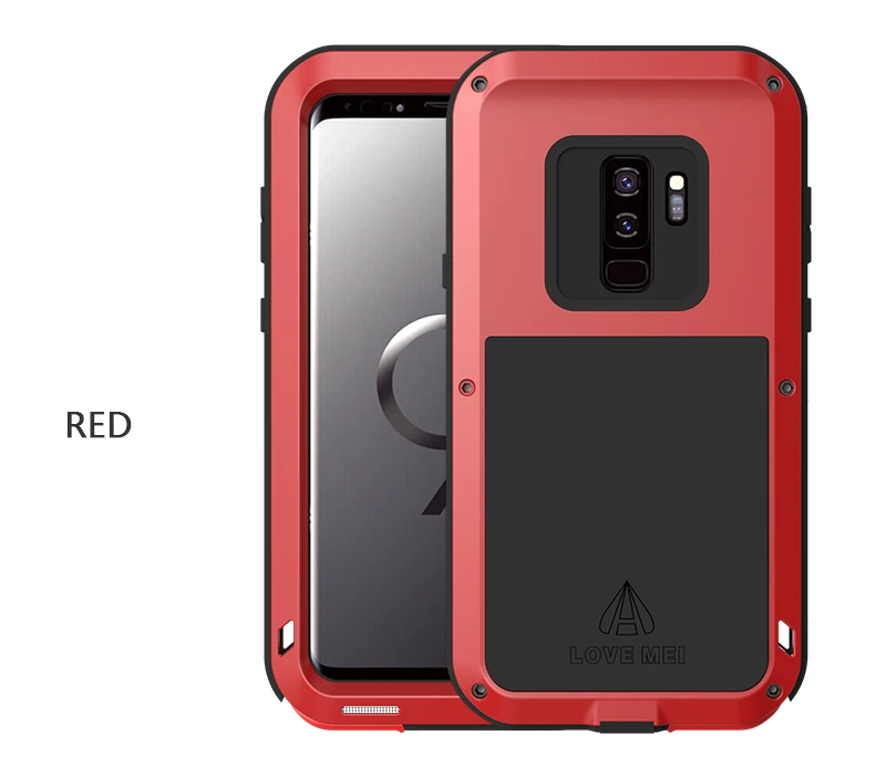 Чехол LOVE MEI в водостойкий металлический чехол для SAMSUNG Galaxy S10 S8 S9 плюс S6 S7 Edge Note 10 9 8 A3 A5(6) A6 A8 A8S S10E A70