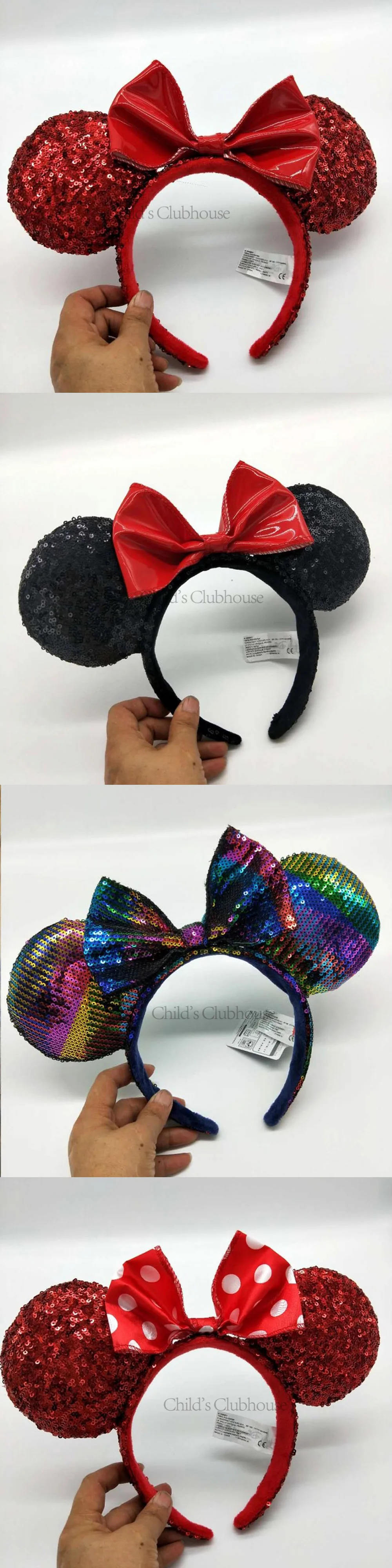 Disney 3D повязка на голову аксессуары Микки Маус Дональд Дак мультфильм стерео Пряжка для волос плюшевая повязка для волос резинки для девочек праздничные подарки на день рождения