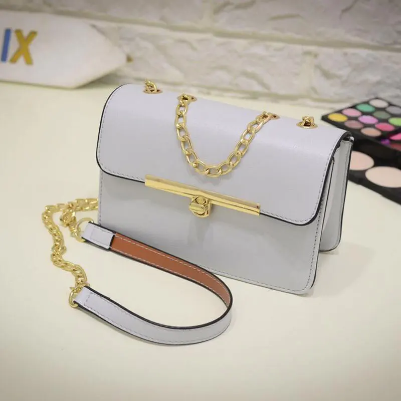 2017 Новый Ремешок-Цепочка Женщин Сумка PU Женщины Сумки Кожа Messenger Кроссбоди