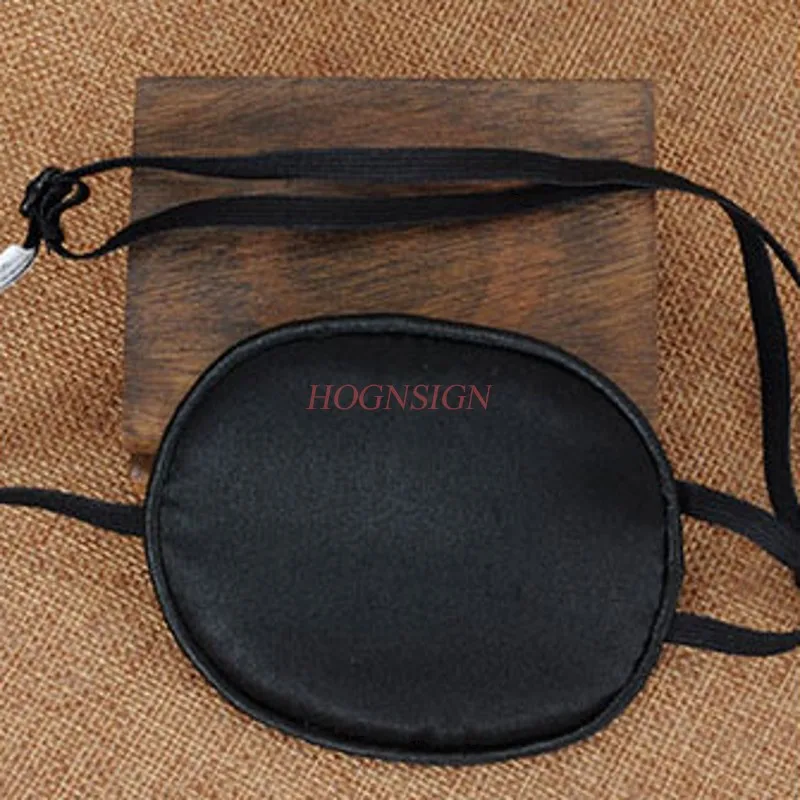 Взрослая одноглазная маска для коррекции амблиопии глаз шелковая мужская и