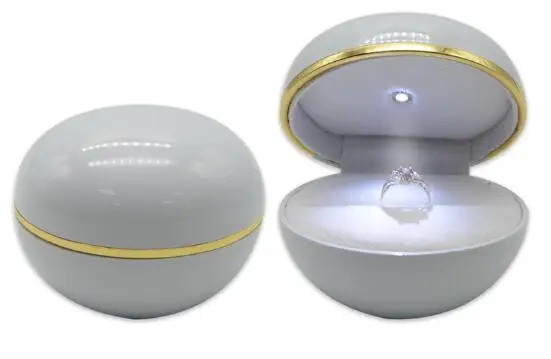Шкатулка для ювелирных изделий круглый светодиодный светильник с эпоксидным