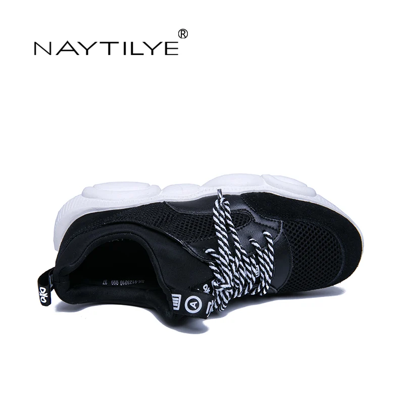 NAYTILYE 2019 New Women's Shoes Casual Round Toe Platform Sports Spring/Autumn woman shoes Size 35-40 Free shipping | Обувь