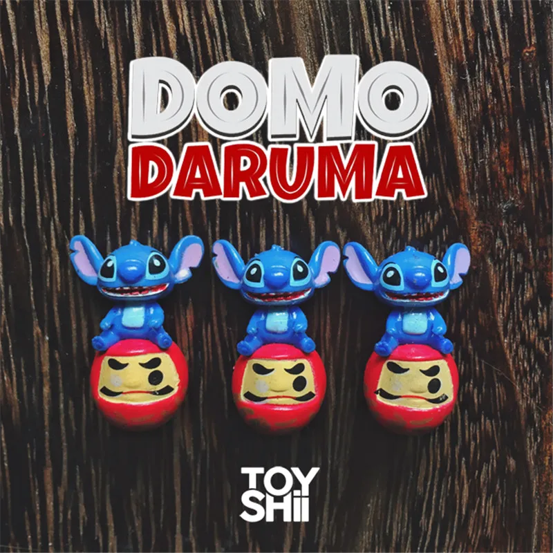 48 шт. 3 см милый domo daruma стежка фигурка игрушки очаровательные Дарума стежка Коллекционная модель своими руками материалы игрушки