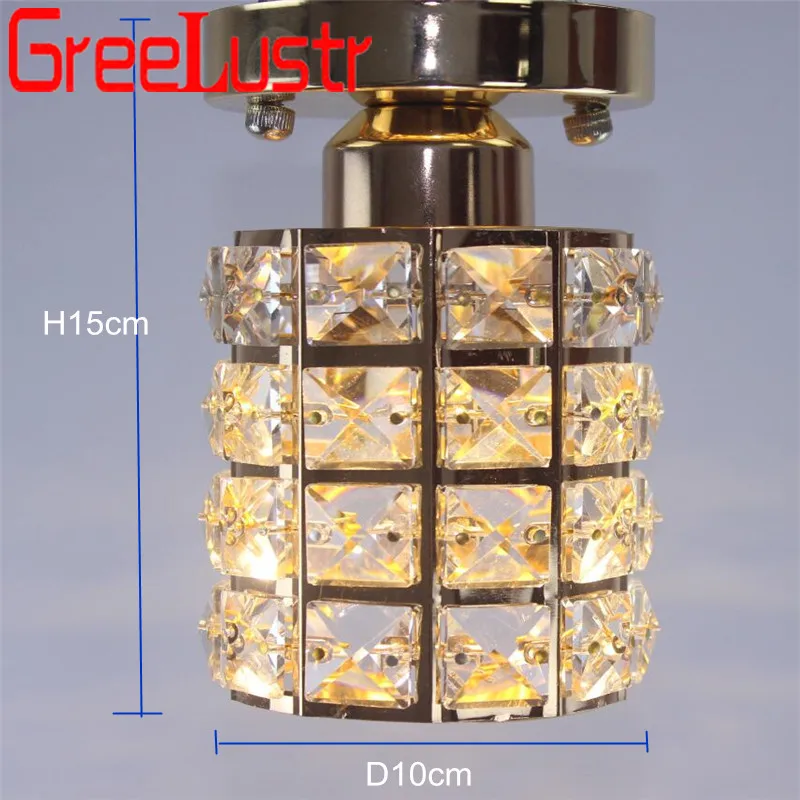 

Simple Gold Crystal Ceiling Lights 5W Led Plafon for Foyer Stair Aisle Light Lustre 110v-220v Lighting Fixtures Luminarias