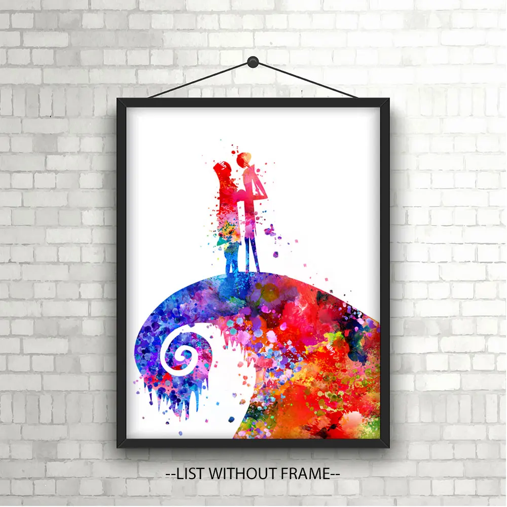 Фотофон с изображением Джека Скеллингтона и Салли кошмара перед рождеством