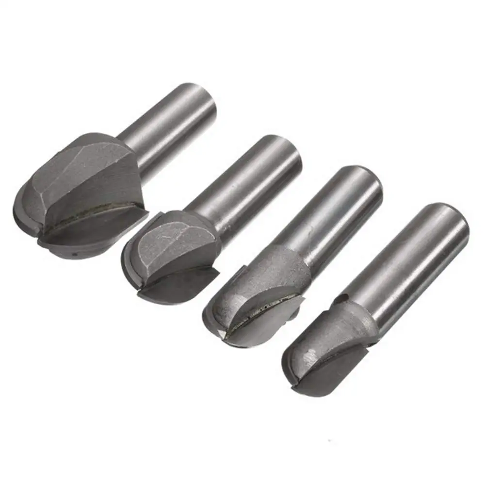1/2 &quot3/8&quot 5/16 &quot1/4&quot хвостовик ядро коробка мяч круглый нос фрезы 1 дюймов диаметр