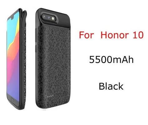 For Honor 10 5500mAh Neng 5500 мАч Батарея чехол для Honor 8 9 10 Lite Мощность внешний зарядный чехол для huawei P30 P20 Lite рro Мощность банка - Цвет: For Honor 10 5500mAh