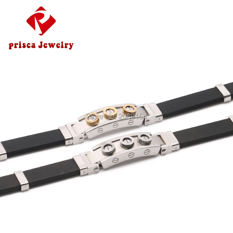 Магнитный золотой браслет модные ювелирные изделия для мужчин из нержавеющей