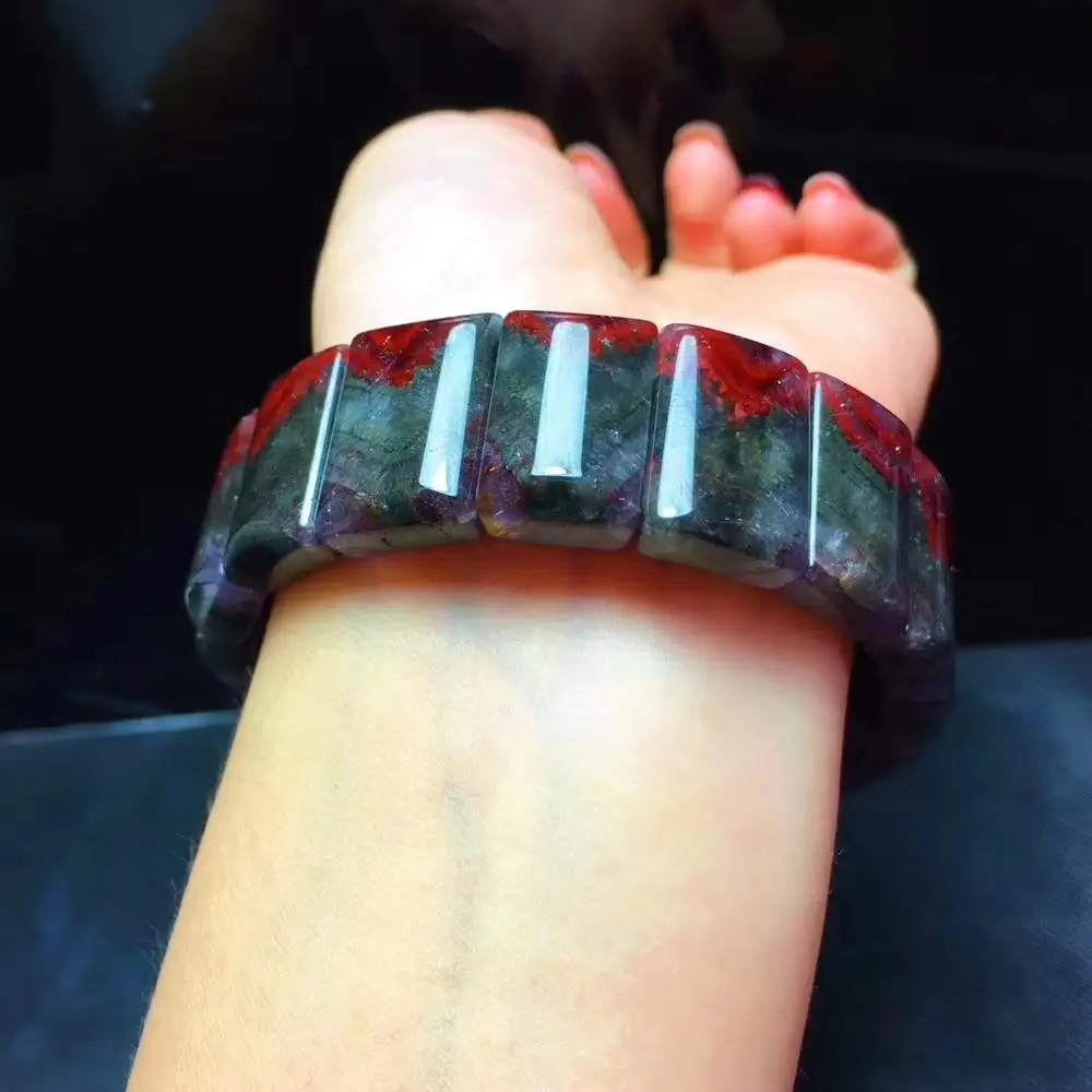 Натуральный ауральит 23 канадский Хрустальный Браслет для женщин 19x9 мм