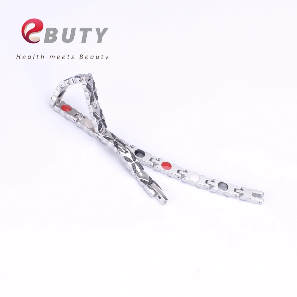 EBUTY Titanium Magnet Bracelet Energy FIR Therapy Health Jewelry Bracelets Bangle for Women with Gift Box | Украшения и