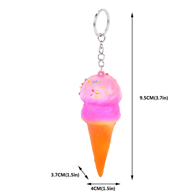 SIDANQING медленно растет мороженое конус icecream Сжимаемый пакет PU Мягкий снятие