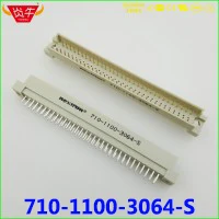 364 DIN41612 DIN разъем 710-3100-3264-S 2*32P 64PIN женские прямые шпильки Европейская розетка 9001-12641coola NEXTRON outpin
