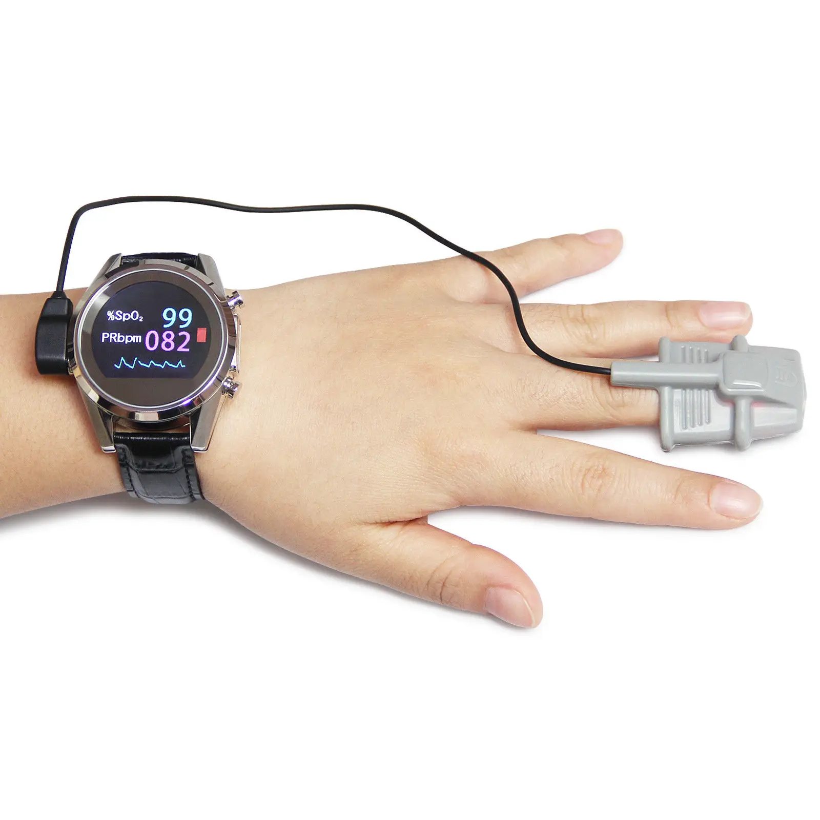 Умные часы SpO2, PR, ECG, Шагомер монитор беспроводной режим интеллектуальное Weareable Оборудование здоровья Tracer
