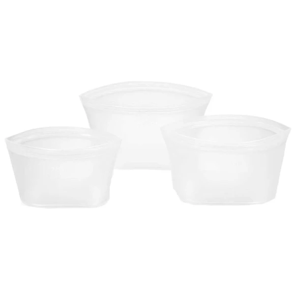 White Dishes Новые Домашние силиконовые герметичные пакеты для хранения на молнии, кухонные герметичные пакеты для хранения продуктов, контейнер-холодильник, свежая сумка для приготовления салата - Цвет: White Dishes
