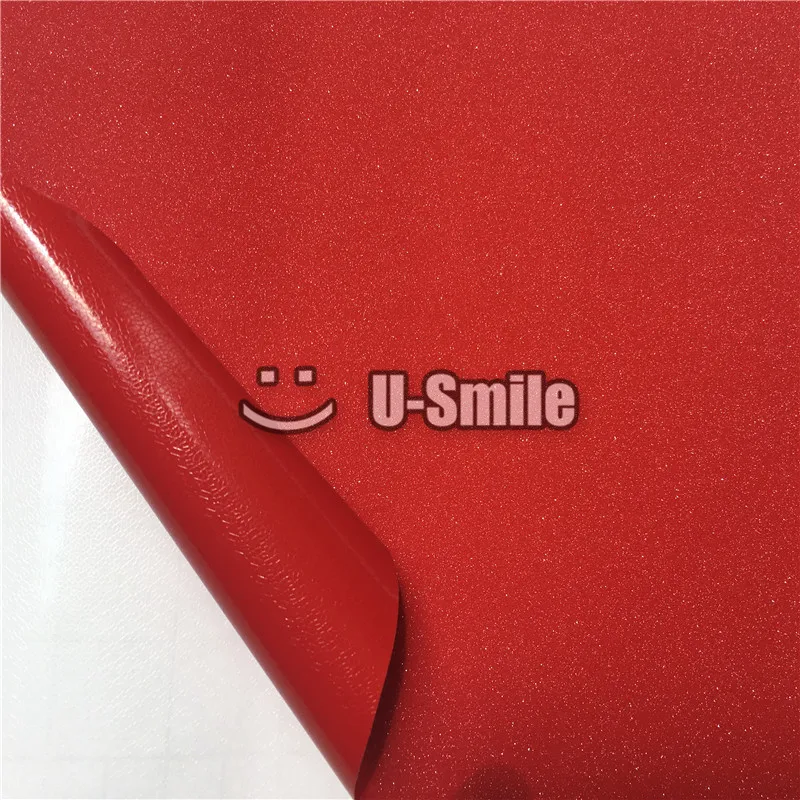 Высококачественная блестящая красная песчаная Алмазная виниловая пленка лист