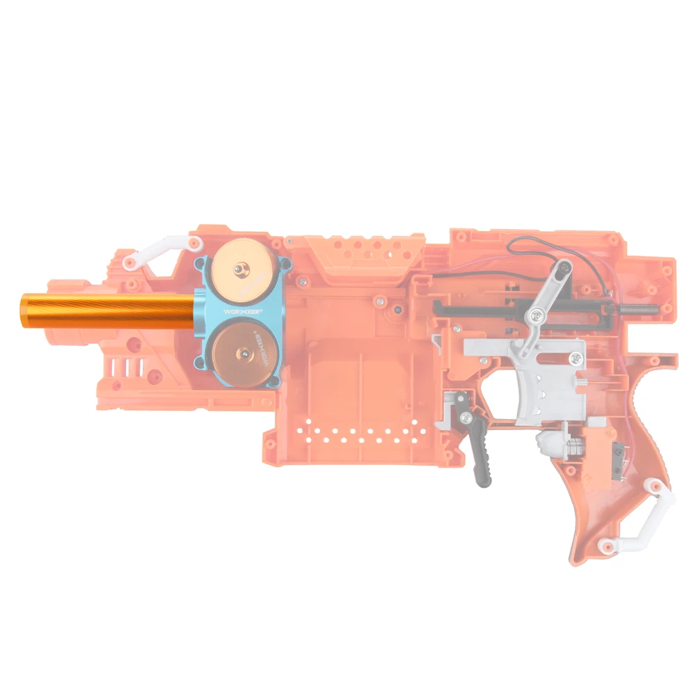 Рабочих мод 10 см трубка из алюминиевого сплава для Nerf N Strike Elite Stryfe/Rapidstrike CS 18 цвет