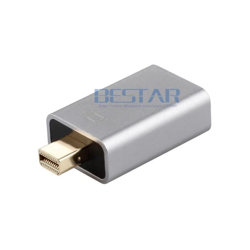 2018 Mini DP-HDMI конвертер в алюминиевый корпус 1080 display port male-HDMI female адаптер Коннектор hdmi