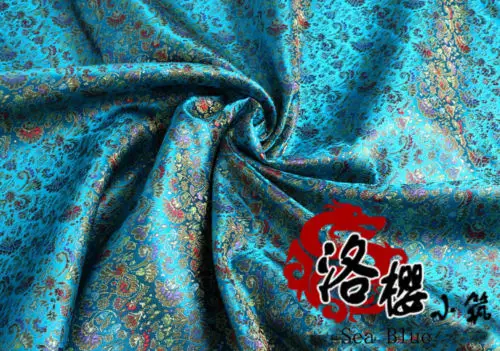 Sea Blue Китайский древний китайский костюм ханфу Тан костюм платье Детская одежда кимоно Cos шелковый атлас Дамасская Ткань для шитья - Цвет: Sea Blue