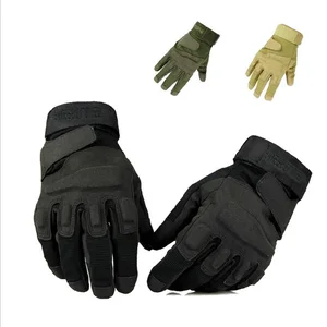 Мужские армейские перчатки, мужские черные перчатки с закрытыми пальцами, военные полицейские защитные перчатки, быстросохнущие Нескользящие кожаные тактические перчатки