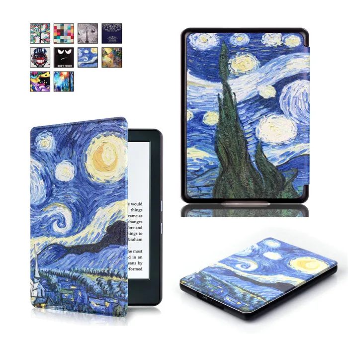 Из искусственной кожи Smart Cover чехол для Amazon Kindle Нью 8 8th 2016 поколения Gen Fundas версия + 2