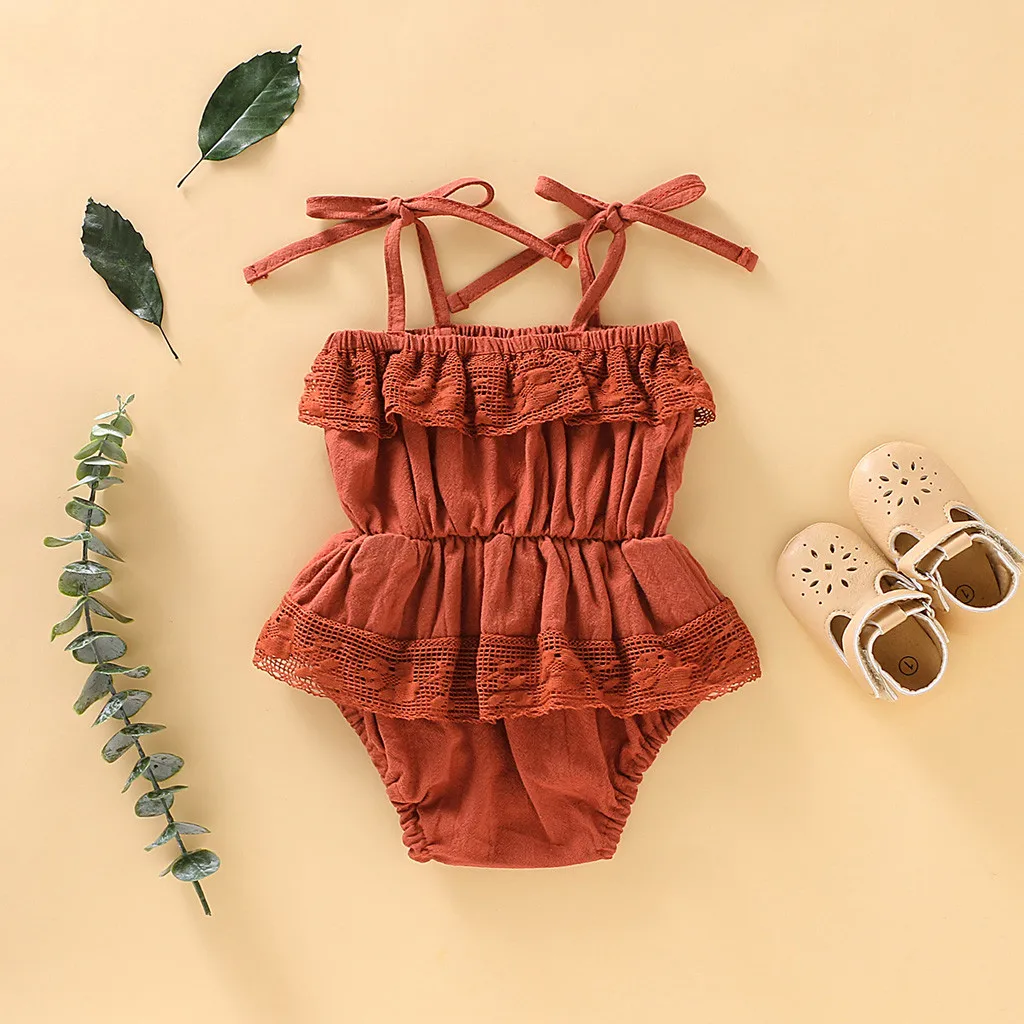 Одежда для малышей боди принцессы лето 2019 кружевной комбинезон маленьких