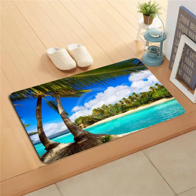 W620 #33 Пользовательские Красивый закат в ночь Коврик Домашнего Декора Двери