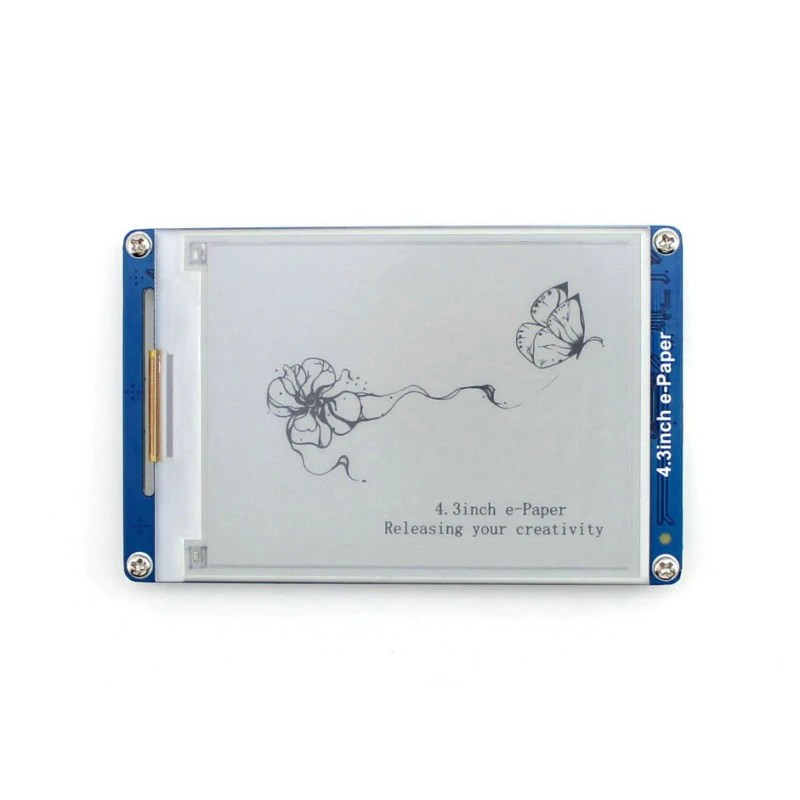 4 3 дюймовый E Ink дисплей e Paper UART модуль 800x600 разрешение серый уровень библиотека