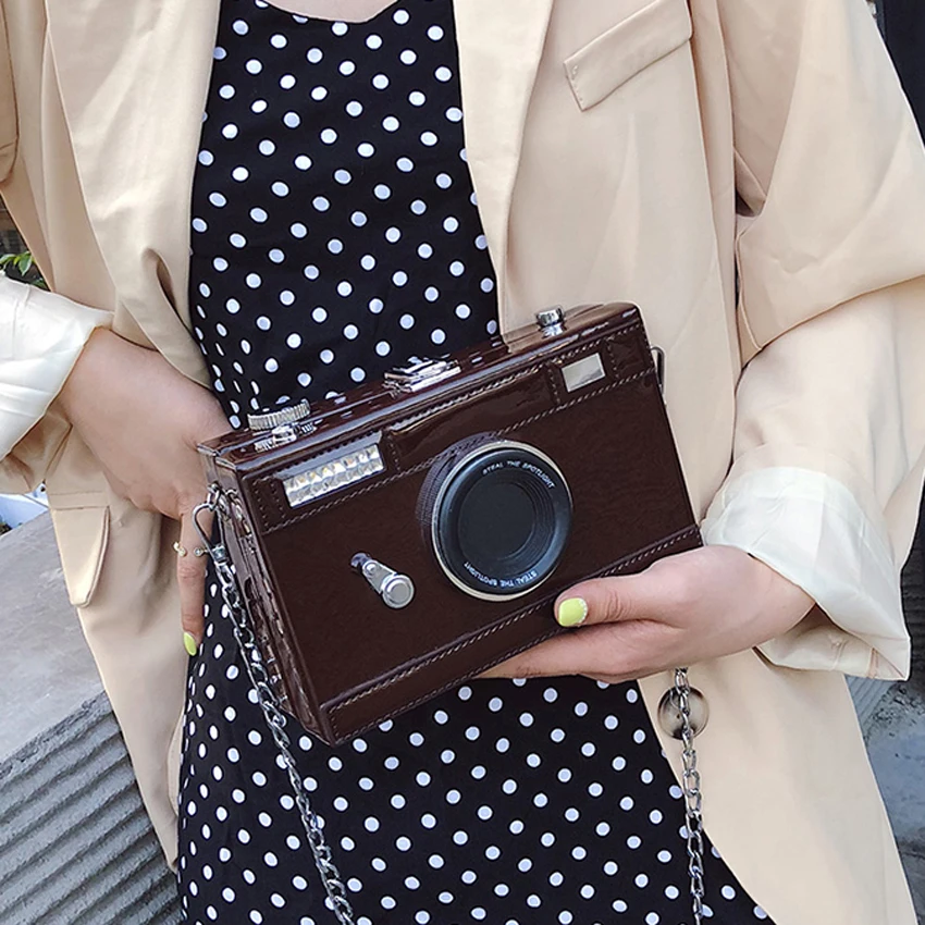 Сумка мессенджер TOYOOSKY Женская на цепочке чемоданчик кросс боди из экокожи