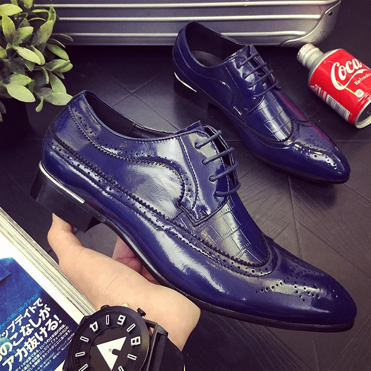 Мужские классические кожаные туфли мужские деловые свадебные на шнуровке в