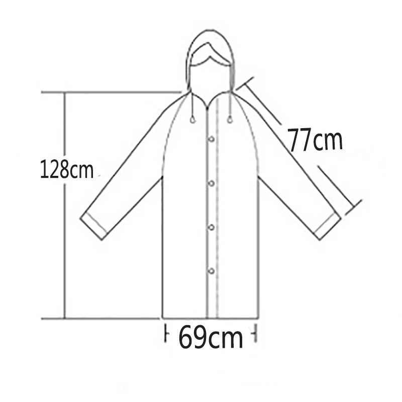 

2 PiecesTransparent Raincoat Women Men Portable Travel Rainwear Waterproof Camping Rain Cover Coat Hooded Ponchos Plastic