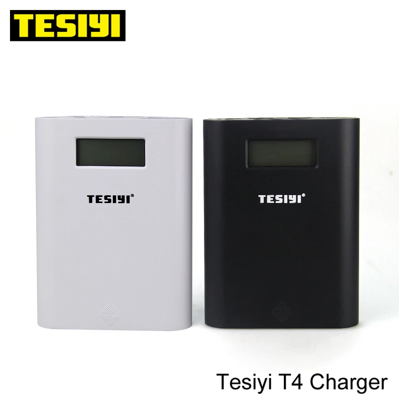 100% оригинальное TESIYI T4 18650 зарядное устройство Power Bank Tesiyi умное Цифровое