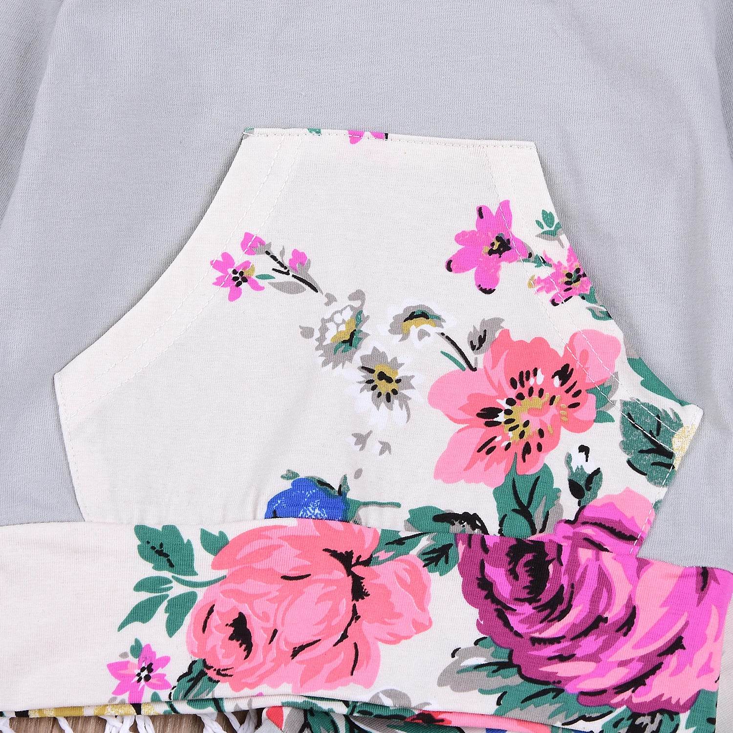 Пальто с капюшоном и цветочным принтом для новорожденных мальчиков девочек в