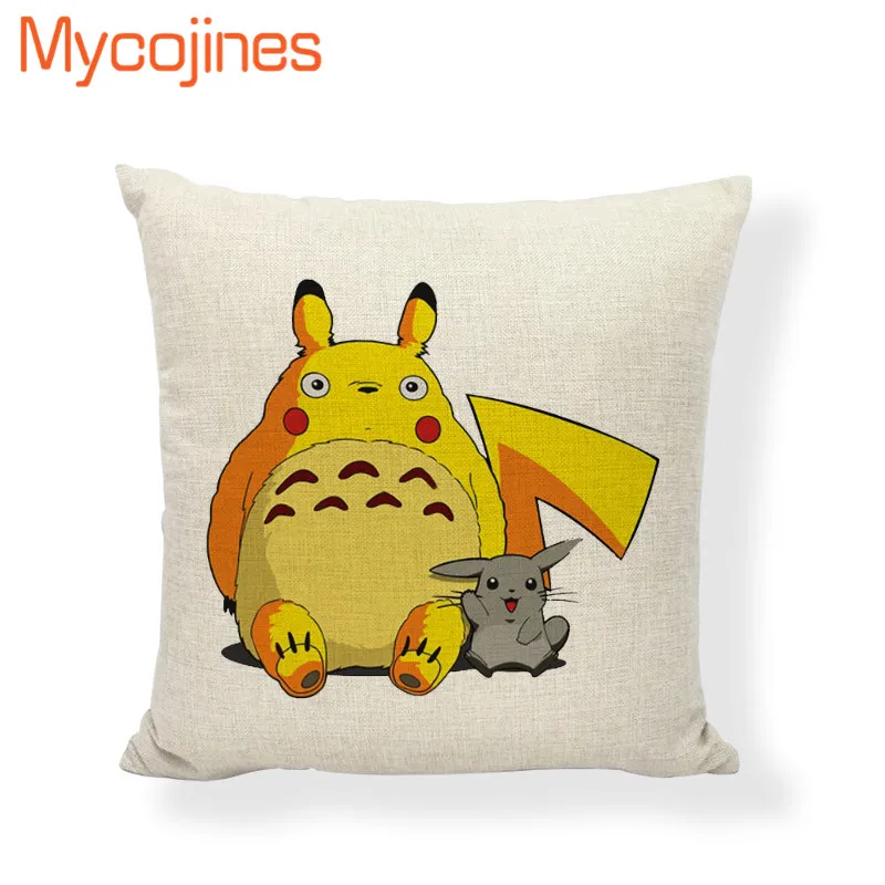 Горячая kawaii pokemon чехлы на подушки Рождество Шиншилла любовь дома декоративные гостиной диван сиденье квадратная Свадебная наволочка