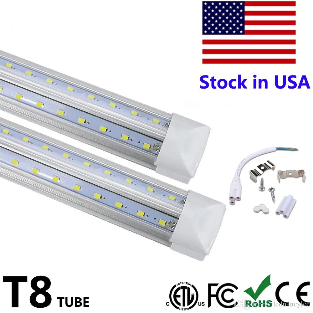 Светодиодный прожектор T8 50 шт. 4 фута 5 футов 6 8 SMD2835 100 лм/Вт светодиодный|led