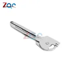 Универсальный инструмент для самообороны и безопасности 6-в-1 для кемпинга на открытом воздухе кольцевой ключ для атаки брелок нож отвертки FC