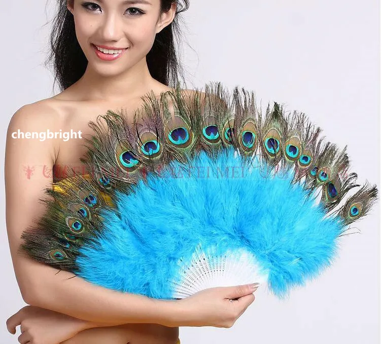 Новинка 1 шт. качество танцевальная веер из павлиньих перьев для танца живота