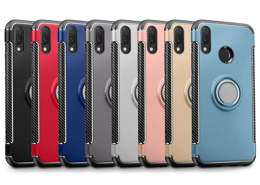 Для Huawei Nova 3i чехол Гибридный Силиконовый ПК прочная Броня с металлическим