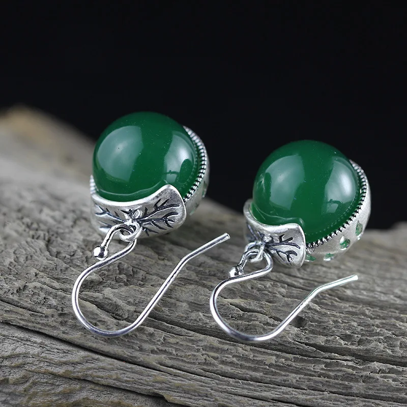 

Peacock natural mother shell pearl earrings 925 sterling silver inlaid hypoallergenic drill 12mm free shipping