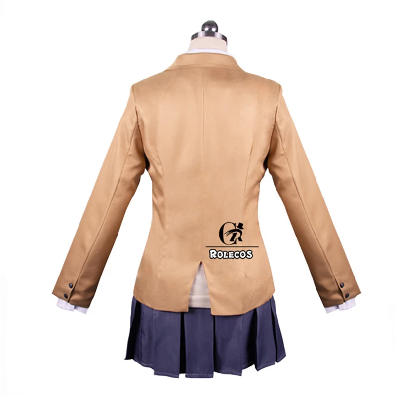 ROLECOS аниме Seishun Buta Yarou wa Bunny Girl Senpai no Yume wo Minai костюмы для косплея Sakurashima Mai школьная
