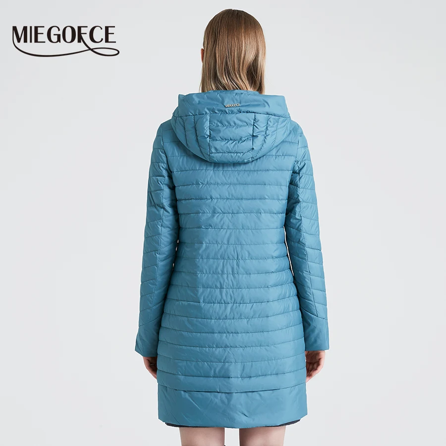 MIEGOFCE 2019 Весенняя Коллекция Весеннее Ветрозащитное Пальто Стеганое Теплая