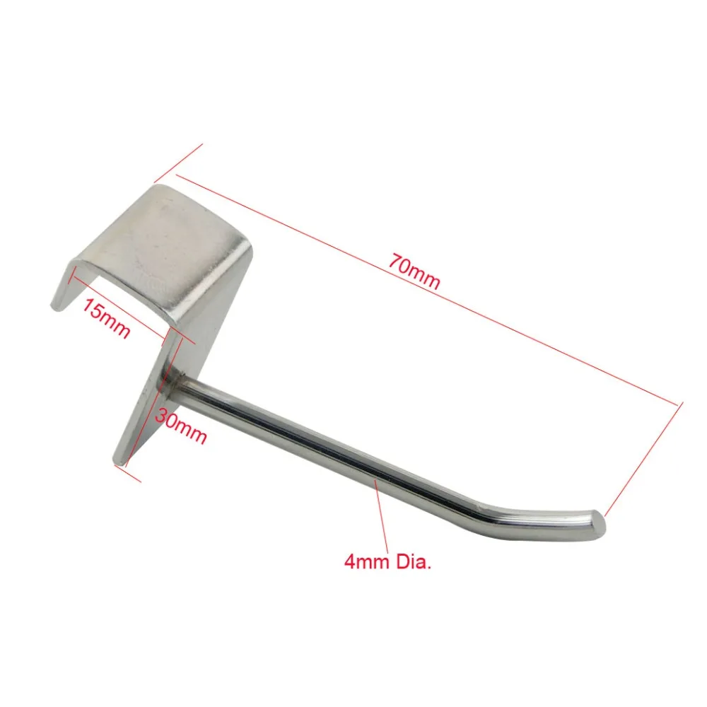 20 шт. крючки для демонстрации в длину 70 мм диаметр провода 4 Решетчатый крючок