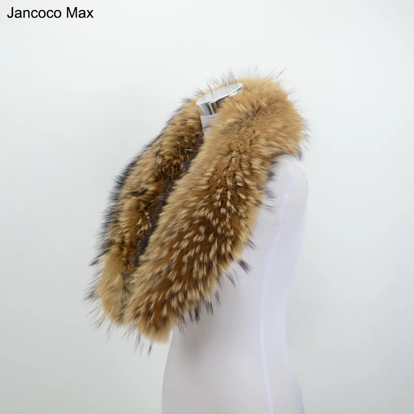 Jancoco Max * 75 см/80/90/100/110 см воротник из натурального меха енота для женщин и мужчин