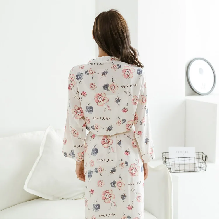 

Autumn Korean Pajamas Three-piece Suit Womens Pajama Set 100% Cotton Sweet Sleepwear Loose Pijama Mujer Long Sleeves Pyjamas