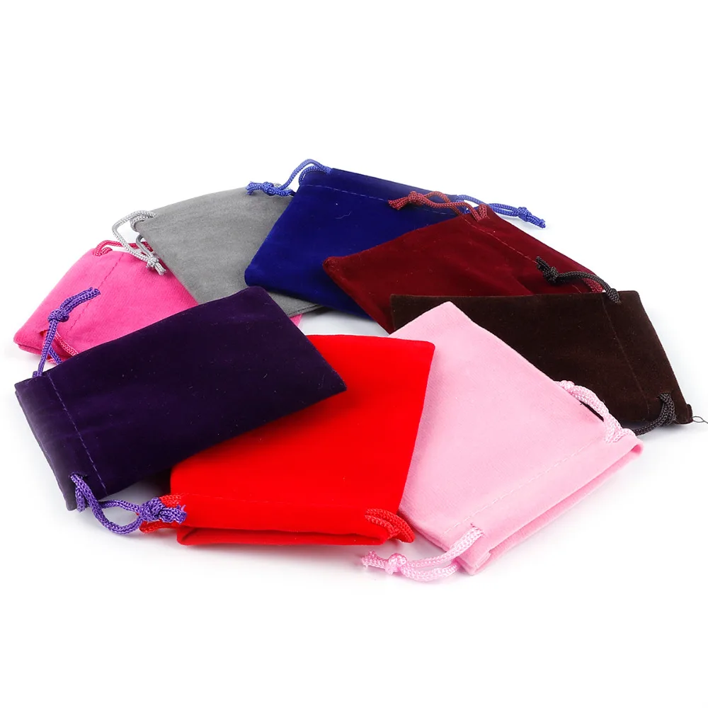 Бархатные мешочки на шнурке для упаковки ювелирных изделий 10 шт. 5 х7 см 7 Х9 9 х12 х15 |