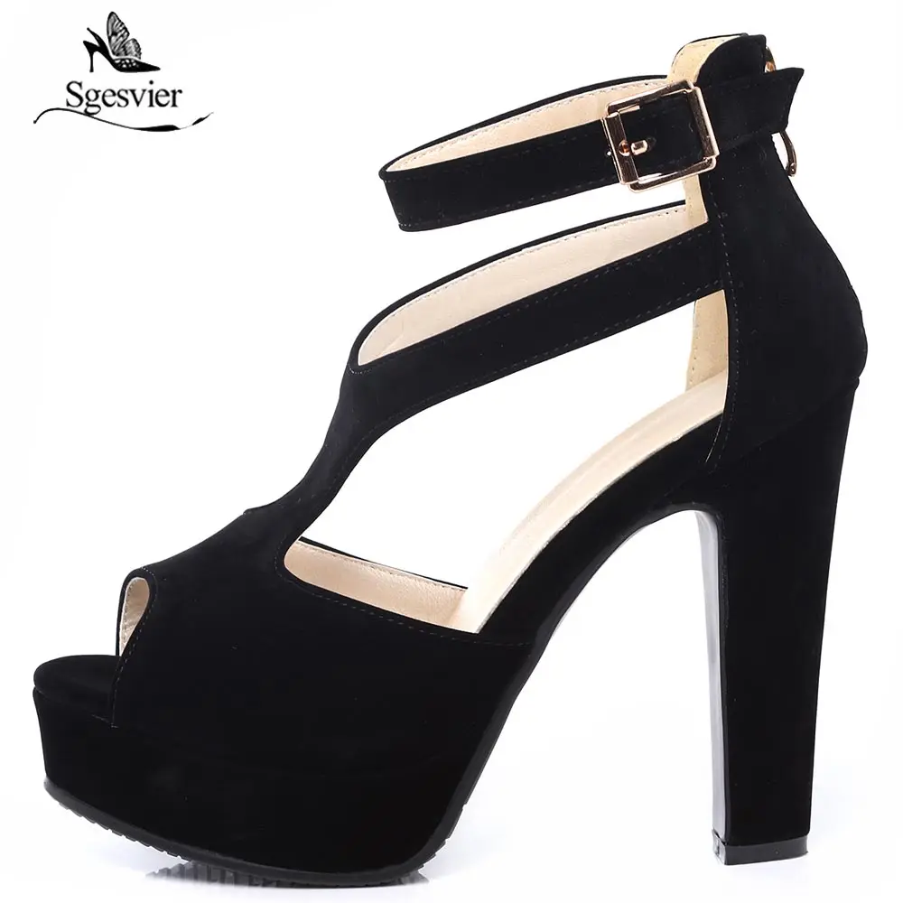 Женские босоножки на молнии sgesвье 2018 летняя женская обувь высоком квадратном
