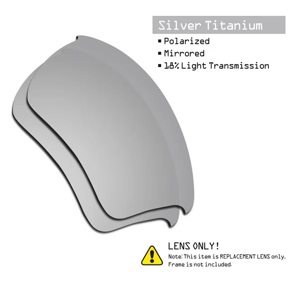 Silver Titanium SmartVLT поляризованные Сменные линзы для солнцезащитных очков в стиле полукуртки Окли 2,0 XL-несколько вариантов - Цвет линз: Silver Titanium